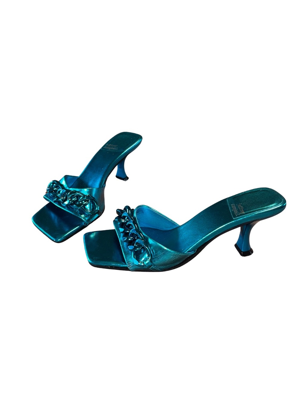 Jeffrey Campbell Metallic Mr Big Chain Sandals